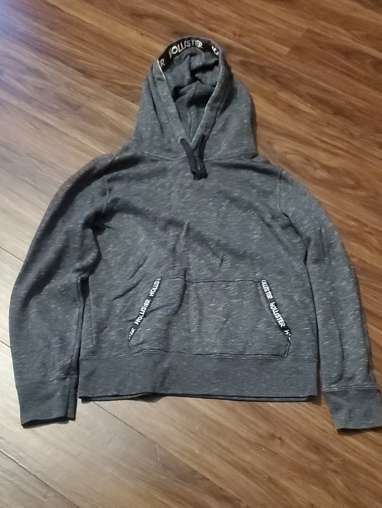 Hollister Tops - Hollister Dark Gray Hooded Sweatshirt